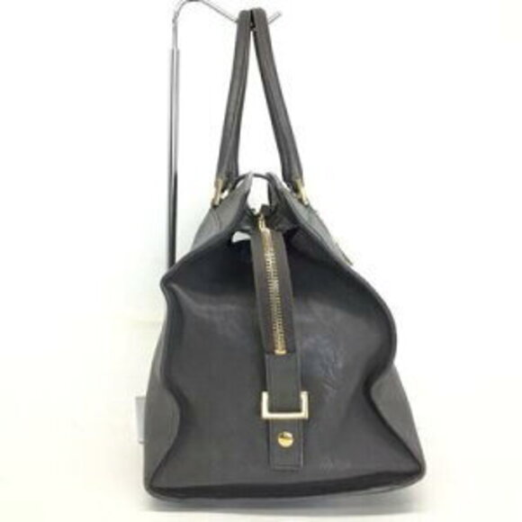 Saint Laurent Cabas Yves Chyc tote bag in Gray leather - Picture 3 of 15